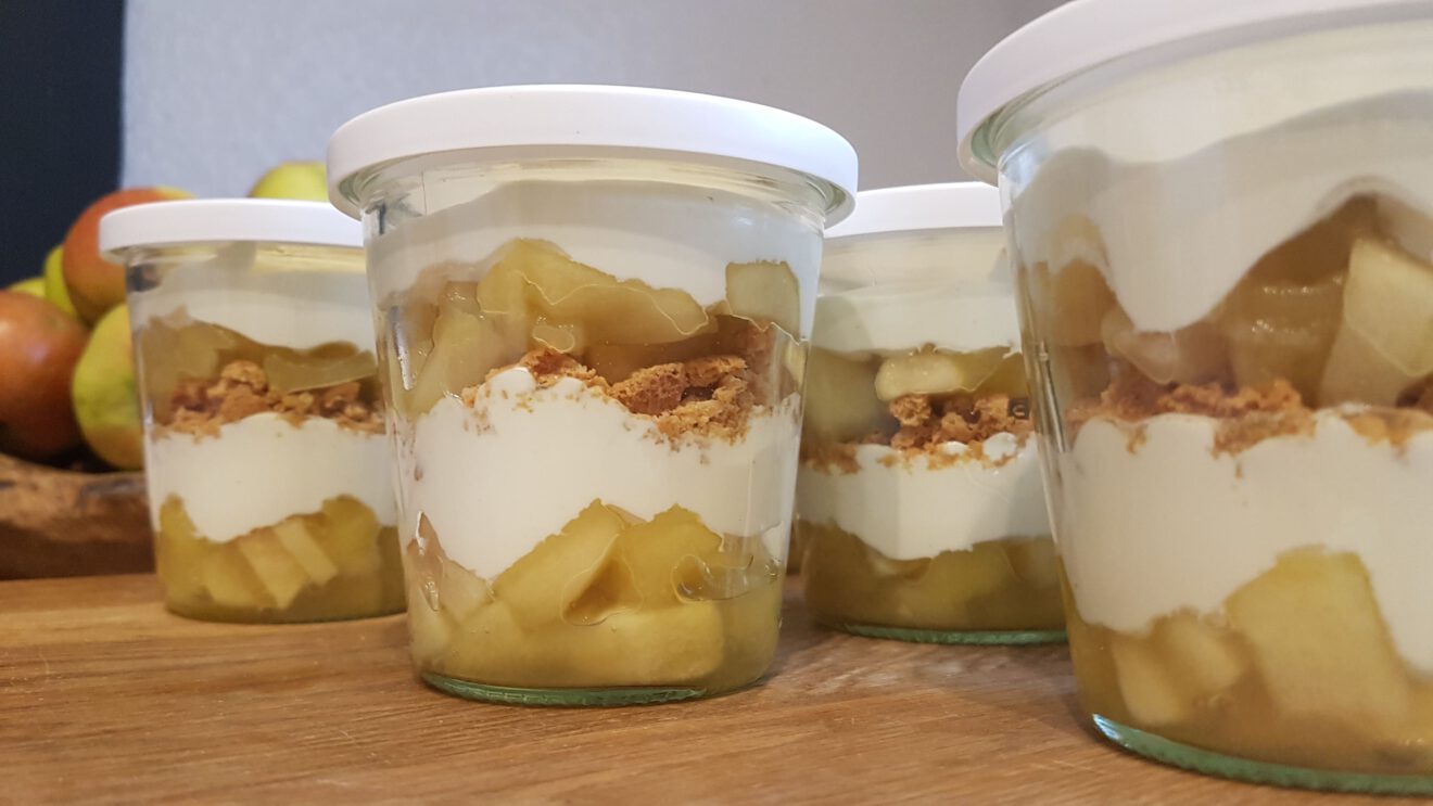 Apfel-Amarettini-Dessert - Einfach Natürlich Kochen