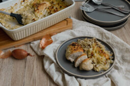 Zwiebel Sahne Hähnchen