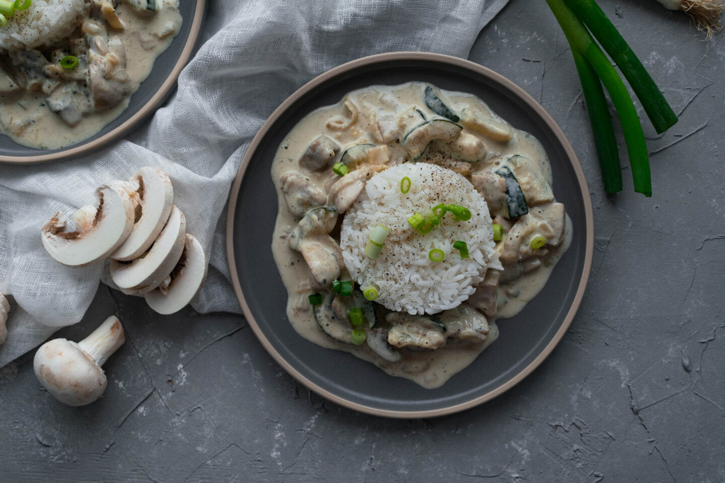Pilzpfanne mit Reis - Einfach Natürlich Kochen