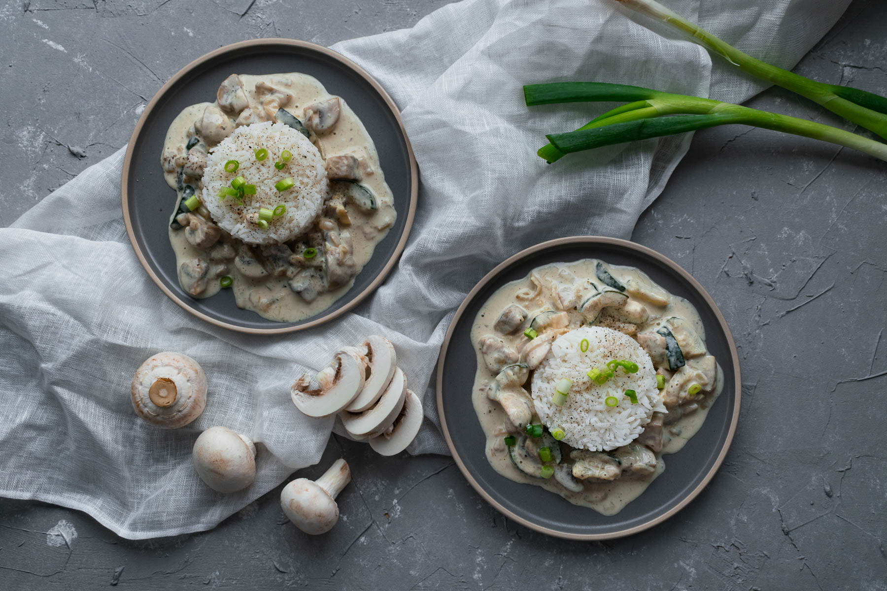 Pilzpfanne mit Reis - Einfach Natürlich Kochen