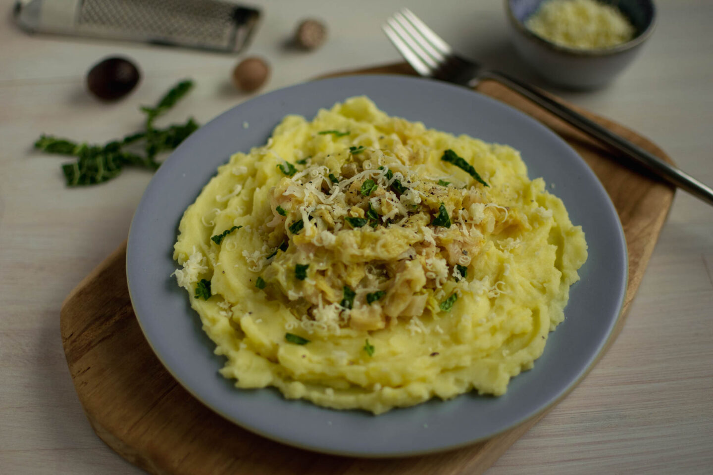 Wirsinggemüse mit Kartoffelpüree und Gruyère - Einfach Natürlich Kochen